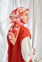 Twill Silk Scarf Abstract Red - 4