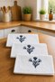 Spring 3-Piece Embroidered Gift Dowry Set 100% Cotton Kitchen Towel Set Boxed 30X50 cm - 4