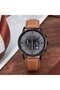 Men's Stainless Steel Watch, Black & Tan | Trnda-43mm - 6