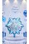 Blue Snowflake Foil Balloon 58X50 cm Helium Compatible Winter New Year Christmas Themed Party Decoration Balloon