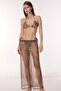 5902 Glittery Leopard Patterned Beach Pants