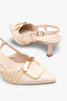 Narisa Women's Accessory Heeled Shoes - Beige - 5