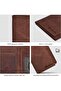 VALENCHI Men's Genuine Leather Rfid Blocking Slim Trifold Wallet With 7 Cards+1 Id Window+2 Note Com - 4