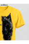 Giant Wolf Large Size Printed T-Shirt in Distinctive Colors - 3