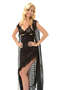 Aconcept Black Lace Robe & Nightgown Set 2-Piece - 1405 - (105011) Size L/Xl - 2