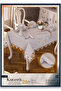 Karanfil Gardenya Linen Dining Set Table Set for 12 People 26 Pieces 160 × 260 cm Runner Set Gray - 2
