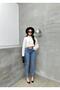 Women's Light Blue High Waist Narrow Leg Light Blue Denim Skinny Jean Pants