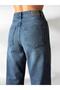 Women's Mossy High Waist Straight Jean Pants 5 Pockets Long Leg Cotton - 5