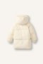 Water Repellent Zippered Hooded Inflatable Baby Girl Coat H3585A526Au - 3