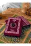 Portable Prayer Mat with Qibla Compass, Foldable Travel Salah Mat, Lightweight Waterproof Muslim Prayer Rug for Umrah, Hajj & Travel, Maroon (Size 60X100 cm) - 6