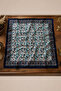 Navy Blue Floral Patterned Square Shawl – Elegant and Stylish Design - 2