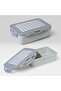 Water Bottle and Lunch Box Set - Checkered - Gray - 6