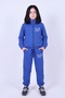 Girl's Butterfly Printed Stand Collar Double Pocket Zippered Tracksuit Set - 3