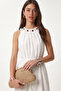Fisto Embroidered Summer Woven Dress Lby0066 White - 4