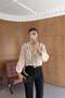 Contrast Ruffled Blouse - 2