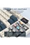 كيبورد ألعاب ميكانيكي لاسلكي K86 من اتاك شارك، 2.4G/BT5.0/USB-C، تصميم TKL 75% 87 مفتاح كويرتي، شاشة - 5