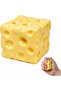 Vaseline Cheese Squishy, 5CM Cheese Squishy, Yellow Rebounding Cheesess, Soft Novelty Toy, Relief Sensory Toys for Adults