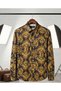 Long Sleeve Patterned Cotton Tencel Fabric Full Lycra Shirt - 5