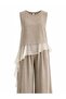 Bronze Garnished Blouse and Pants Set - 51391 - 2
