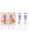 304 Steel Panda Baby Spoon Fork Set with Silicone Handle Bpa Free Ergonomic Non-Slip Purple - 7