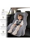 Child Car Seat Cover with Snap Fasteners Gray 100% Natural Cotton Special Design 75X115 cm Muslin Fabric - 4