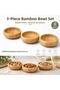 Snack Bowl Bamboo 3-Piece Set