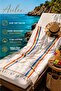Rainbow Patterned Peshtemal Beach Towel, 100% Cotton Turkish Towel, Oeko-Tex Certified, Lightweight and Quick-Drying Pestemal - 2