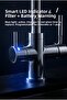 Likuan Kitchen Faucet 3-Way Tri-Flow with Led Indicator Chrome Swan Neck Nsf Certified - 2