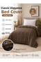 100% Cotton Single Bedspread 170X240 cm |   Classic Plaid Pattern Stylish and Soft