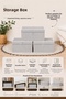 5 Pieces Multi-Purpose Storage Box Organizer with Lid Base 50 X 40 X 19 cm Gray - 3