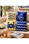 Blue White Marine Decorative Pillowcase Mediterranean Style Modern Balcony Cushion Cover - 3