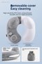 Inflatable Orthopedic U-Shaped Neck Pillow Travel Pillow Portable Velvet Neck Support - 5