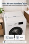 2.6 mm Transparent Pvc Washing Machine Dryer Top Protective Cover Non-Slip Wipeable 60X60 cm - 2