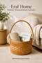 Handmade Trend Wicker Basket Multi-Purpose Organizer 15 X 25 X 33 cm Living Room, Balcony, Decoration