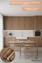 Self Adhesive Wood Look Kitchen Bathroom Countertop Wall Cabinet Table Veneer 60X500cm - 2