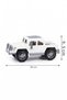 Pick-Up Jeep Car - White Off-Road Type Open Cargo Box 28 cm Pick-Up Toy Truck - 3