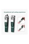 Nail Clippers 6-Piece Portable Luxury Manicure Set, Pedicure Tools, Shiny Black Nail Clipper Set, Body Care Tools, Eyebrow Scissors Pedicure Set (Green) - 6