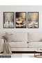 Snowy Forest and Hot Tea 3 Piece Wooden Framed Painting Act - 4