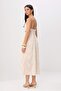 Bej Brode İşlemeli Cut Out Detaylı Maxi Dokuma Elbise TWOSS26EL00682 - 6