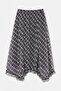 Black Plaid Chiffon Skirt Tdrss26Et00063 - 4