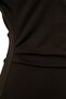 Kahverengi Fitted/Vücuda Oturan Kısa Kollu Büzgülü Uzun Pamuklu Esnek Örme T-shirt TWOSS26TS00307 - 6