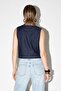 Navy Blue Denim Vest Tdrss26Ye00004 - 3