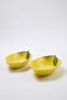 2'li Limon Şekilli 25x18x6 cm Seramik Sunum Kasesi Seti TPHSS26TBK00056 - 3
