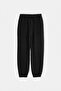 Black Plain/Basic Boys' Jogger Thick Non-Embossed Knitted Sweatpants Tkdaw27Ea00010 - 5