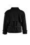 Wardrobe Essentials Siyah Regular Büyük Beden Dik Yaka Kemerli Kısa Trençkot TWOSS26BM00002 - 8
