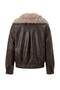 Brown Oversize Faux Fur Detailed Bomber Jacket Plus Size Coat Twoaw27Aw00004 - 12
