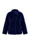 Navy Blue Regular Fit Fur Large Size Coat Tbbaw25Aw00000