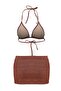 Bordo*St Flat Skirted Triangle Slip Normal Waist Throw Cap Bikini Set Tbess26Bt00186 - 11