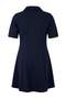 Lacivert Polo Yaka Skater/Belden Açılan Mini Örme Büyük Beden Elbise TBBSS26AH00255 - 7