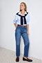 Mavi Yüksek Bel Mom %100 Pamuk Non-Stretch Jeans TWOSS23JE00085 - 2